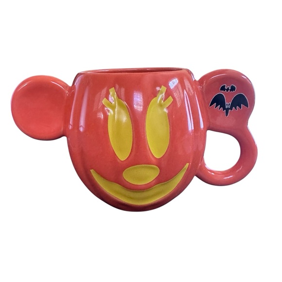 Disney Parks Mickey & Minnie Halloween Pumpkin Coffee Mug Set - Picture 3 of 9